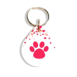 placa de identificacion para perros y gatos con tecnologia qr modelo LOVE